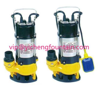 China Single Phase Sewage Submersible Pond Pump With / Without Floating Ball 0.18 - 1.1KW for sale
