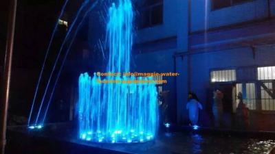 Chine fontaine d'eau de musique du diamètre SS304 de 2m avec la danse de lumière de l'armoire de commande RVB LED à vendre