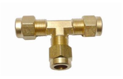 China Pool Fog Machine Parts Brass T Style Connectors High Pressure Straight Connector for sale