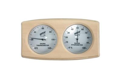 China Double table Sauna Wooden Thermo Hygrometer Steam Sauna Heater Accessories for sale