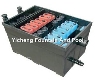 China UV Lamp Filtration System , Construction Biological Fish Pond Filters for sale