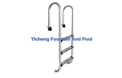 China SS304 / SS316 Swimming Pool Ladders 3steps with Outdoor In-ground for sale