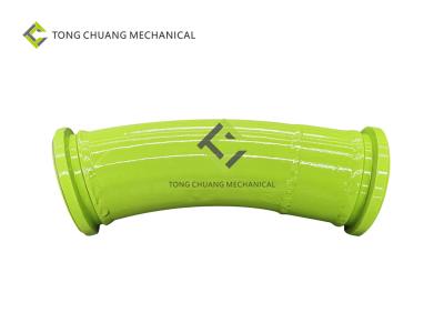 China Alloy Steel Concrete Pump Pipeline Climb Angle Hopper Elbow 150*R650(537)A-33° for sale