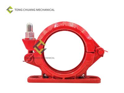 China Steel Concrete Pump Pipeline Type 125A Two Hole Pipe Clamp With Seat 001693301A00041 for sale