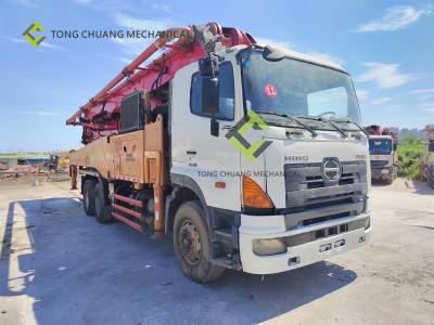 China 49 Meter sany Used Concrete Pump Truck Re-Manufactured With HINO Chassis for sale