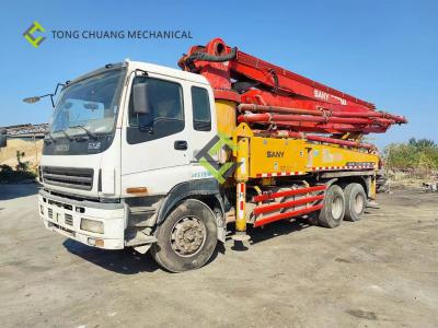 China In 2010 Sany Heavy Industry 37 Meters Isuzu Second Hand Concrete Pump Truck for sale