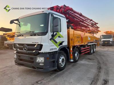China Sany Mercedes Benz Chassis 56 M Concrete Pump Truck 6 Cylinders 6 Masts en venta