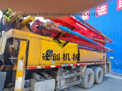 China 2008 wiederhergestellte Gebrauchtbetonpumpe Putzmeister 38 Meter zu verkaufen