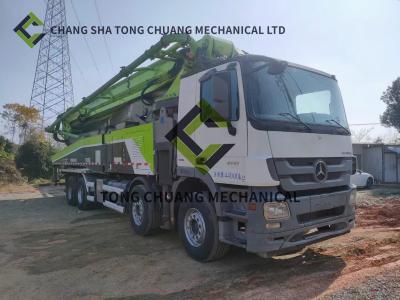 China Zoomlion ZLJ5440THBBF 56X-6 RZ Mercedes Benz Used Concrete Pump Truck Four Axle 56M Te koop