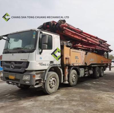 China 56M 8x4 Used Concrete Pump Truck on Mercedes Benz Chassis Te koop