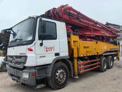 China 46 Meter Sany Concrete Pump with Mercedes-Benz Chassis Te koop
