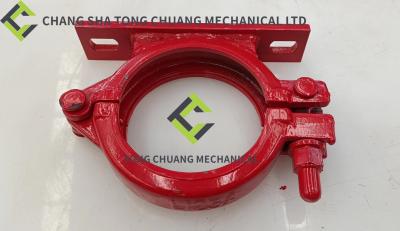 China Sany And Zoomlion Concrete Pump Pipe Clamp 125B VI With Two Holes For Seat/Red 0164671C0800\HBG3.12 à venda