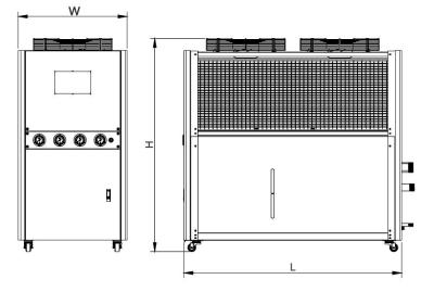 China Série rápida de refrigeração do TCA da transmissão de calor do refrigerador de água do CE ar padrão à venda