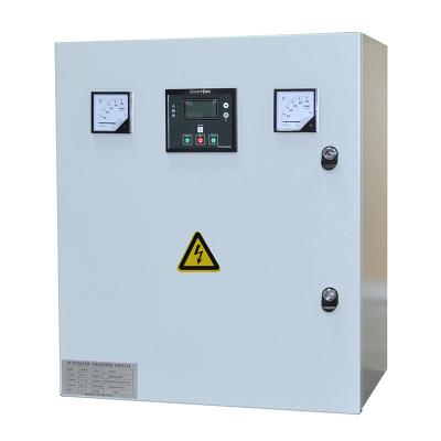 中国 Dual Power Single Phase 2 3Phase Automatic Power Changeover Switch Panel ATS 400A 販売のため