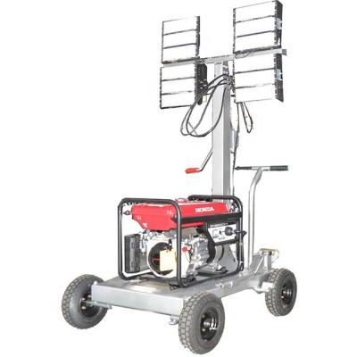 China 4X1000w 7m 9m Portable Generator Light Tower Trailer Mounted for sale
