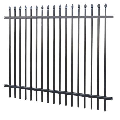 China 2.1m highx2.4m wide welded  used wrought iron fence for sale galvanized for sale