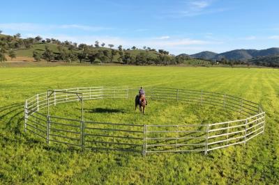 China 22 Round Yard Panels For Sale Inc Gate, Cattle Fences, Corral 15m Diameter for sale