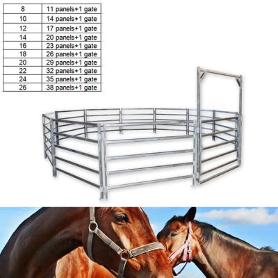 China 13 Portable Horse Stall Panels HEAVY Duty Outdoor Animal Enclosure with Gate for sale