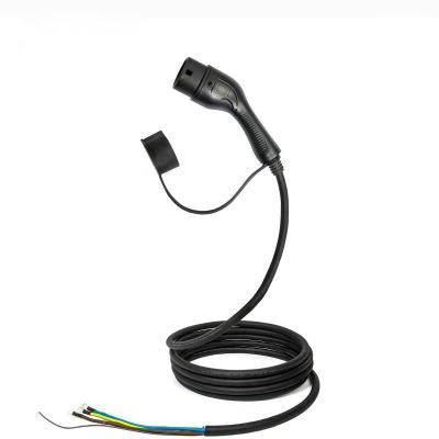 China 22kW Portable Vehicle Charging Cable EV OEM Single Gun Type2 Charger Plug 32A/3Phase for sale