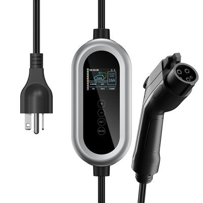 China 32A Portable EV Charger Electric Car SAE J1772 Type 1 Fast Charging Station for sale
