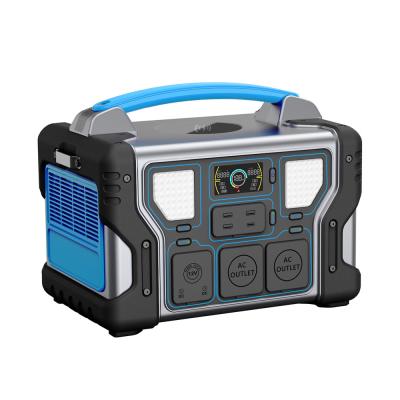 China 1000W Rechargeable Portable Power Station Home Backup Station Solar Generator With LCD for sale