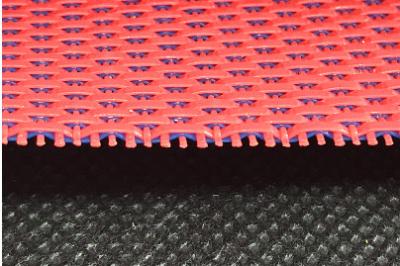 China Red Blue Polyester Spiral Mesh Dryer Fabric High Temperature Tear Resistant for sale
