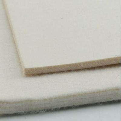 China Off White Nomex Sanforizing Needle Punched Felt Two Layers Structure for sale