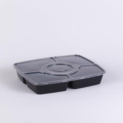 China Micro-ondas descartável plástica retangular dos PP do recipiente descartável do alimento do almoço à venda