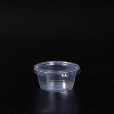 China Cold Resistance Disposable Plastic Sauce Cup 3.5OZ 4.0OZ for sale