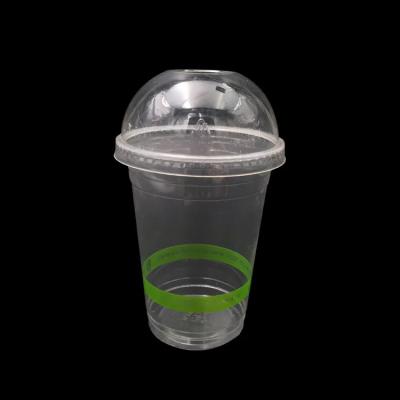 China Custom Modern Disposable Plastic Drinking Cups Round 500ml for sale