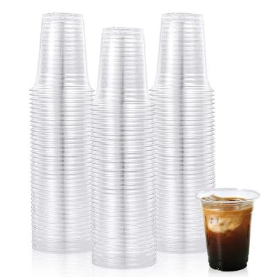 China Drinking Round Clear PET Plastic Cold Cup 300-1000ml for sale
