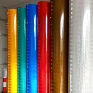China White Red Yellow PMMA Engineer Grade Prismatic Reflective Sheeting for sale