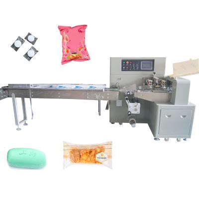 China Automatic Food Cookie Instant Noodle Food Bags Pillow Wrap Package Packing Machine for sale