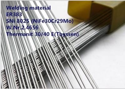 China ER383 GTAW Welding Rod Special Alloys Welding Material Nickel Based Alloy ER383 / SNi 8025 for sale
