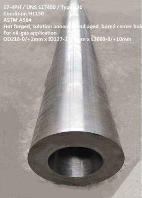 China Martensitic precipitation Hardening stainless steel 17-4PH, SUS630 / S17400 thick wall thickness forged tube for sale