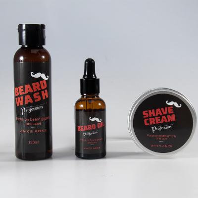 China Softening Glowing Beard Oil And Shampoo Mens Skincare Products for sale