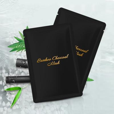 China Black Activated Hydrating Sheet Mask Bamboo Charcoal Facial Mask for sale