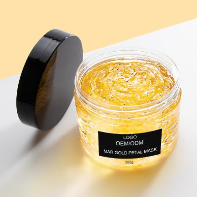 China Marigold Petal Facial Clay Mask For Pores PEARL Hyaluronic Acid Glycerin for sale