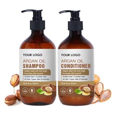 China Sulfate Free Nourishing Hair Shampoo And Conditioner Organic Argan Oil for sale