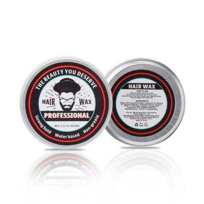 Chine 60g/pc Mens Cream Pomade Medium Hold Water Based All Day Hold Premium Hair Styling Wax à vendre