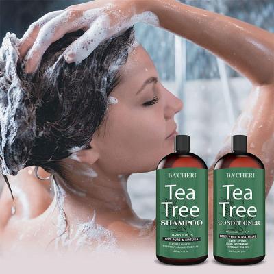 China 470ml Vitamin C+E Tea Tree Shampoo And Conditioner Sets Organic Natural Repair Damaged Hair for sale