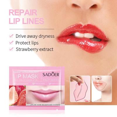China Collagen Crystal Pink Lip Care Gel Masks For Moisturizing Anti Wrinkle Firms Hydrates Lips for sale
