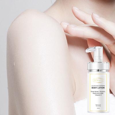 Cina Vegan Lightening Whitening Moisturizing Skin Bleaching Cream Glutathione Milk Body Lotion in vendita