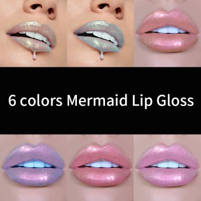 China 3ml Face Eye Glow Shining Lip Gloss Set 6 Color Shimmer Waterproof Long Lasting Makeup Kit for sale