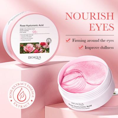 China 60PCS Deep Hydrating Sleeping Under Eye Mask Rose Pink Eye Patch for sale
