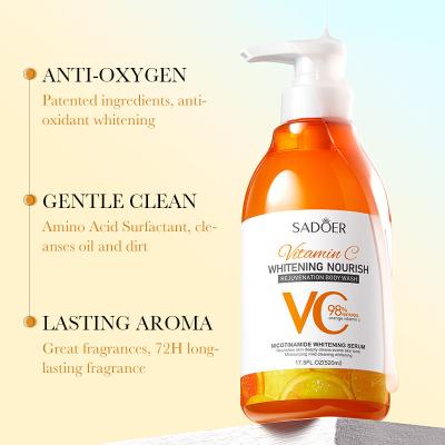 China Exfoliating Vitamin C Natural Fragrance Body Wash Bath Shower Gel Deep Cleansing for sale