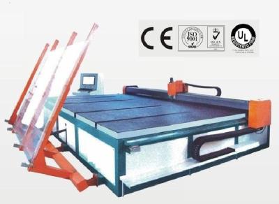 China Auto Shaped Glass Cutting Machine with Semi Automatic Glass Loading for sale