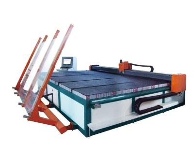 China CNC Automatic Shaped Glass Cutting Machine with Semi - Auto Glass Loading for sale