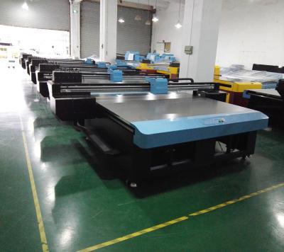 China CMYK + W Flatbed UV Direct Printing Inkjet Printing Equipments Max 100MM Print Height for sale