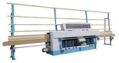 China 10 Spindles Laminated Glass Edging Machine with 45 Angle Range,Glass Straight Line Glass Edging Machine for sale
